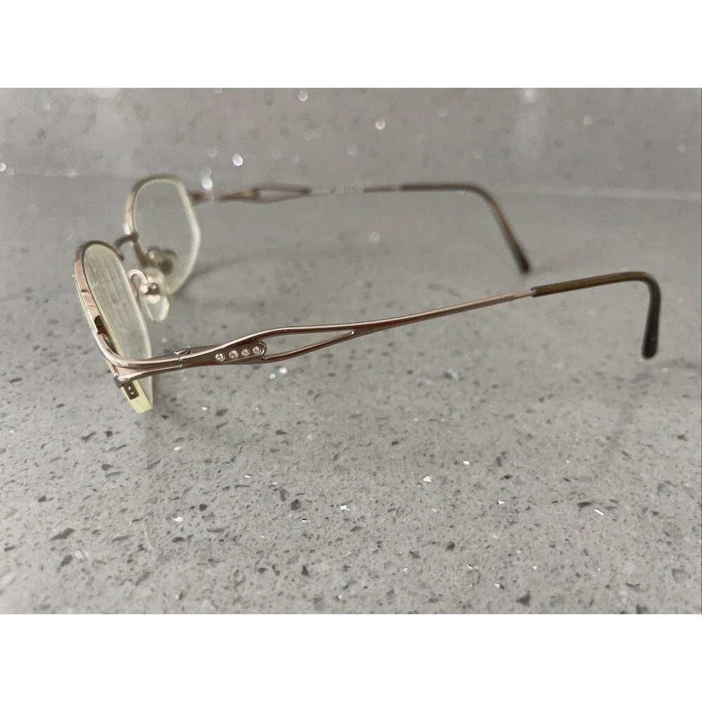 Sferoflex Eyeglasses Frames ONLY 2503-B 267 Rose Gold Half Rim Oval 49-18-130
